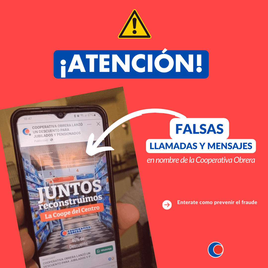 Alerta contra intentos de fraude