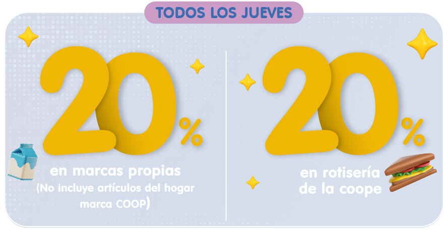 Jueves 20%